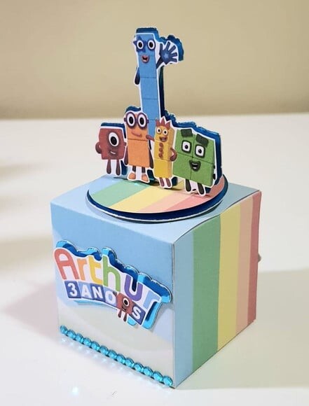 Caixa Cubo Numberblocks