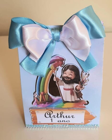 Caixa Sacolinha Jesus o Maior Pintor do Mundo