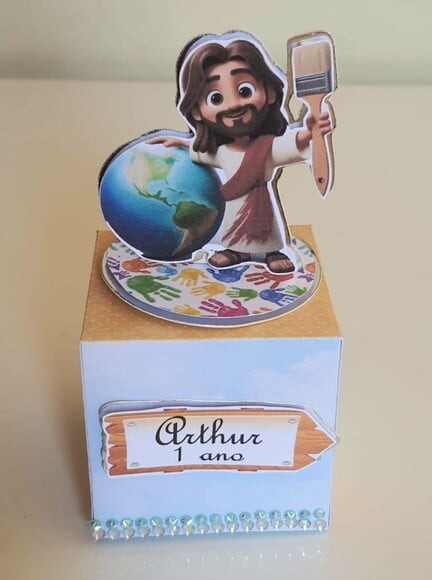 Caixa Cubo Jesus, o Maior Pintor do Mundo