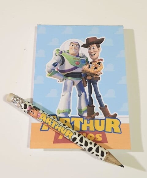 Bloquinho com Mini Lápis Toy Story