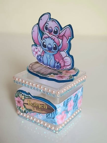 Caixinha Acrílica Stitch