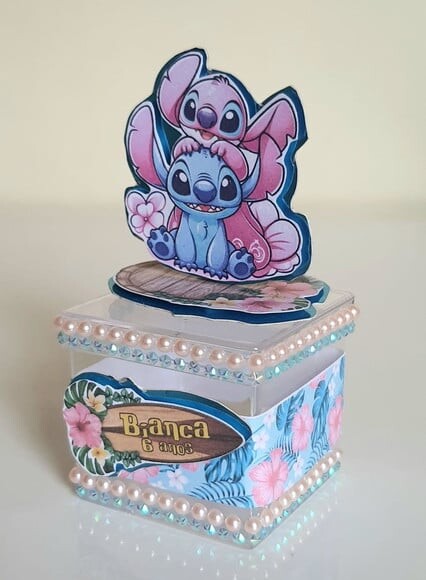 Caixinha Acrílica Stitch