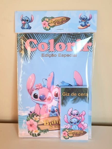 Kit Colorir com Giz de Cera Stitch