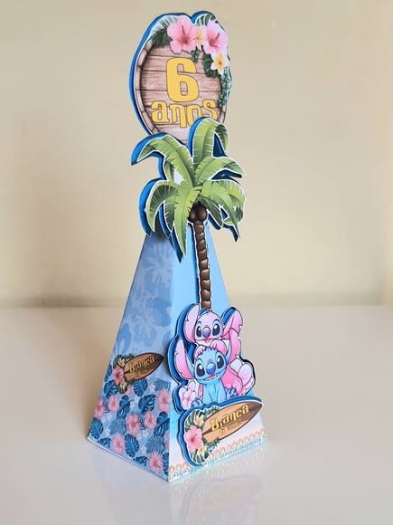 Caixa Pirâmide Stitch