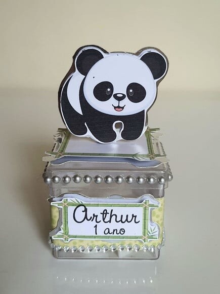Caixinha Acrílica Panda