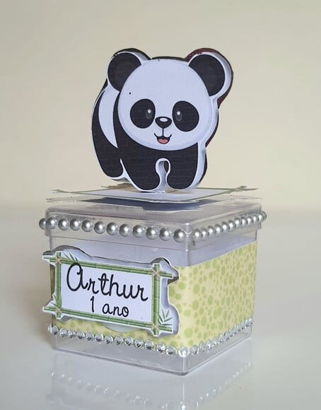 Caixinha Acrílica Panda