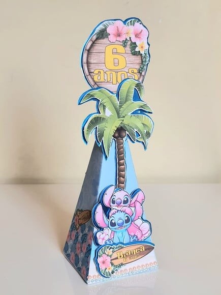 Caixa Pirâmide Stitch