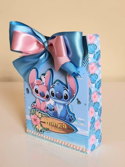 Caixa Sacolinha Stitch