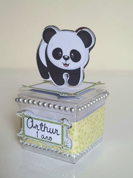 Caixinha Acrílica Panda