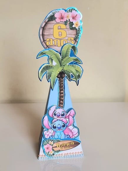 Caixa Pirâmide Stitch