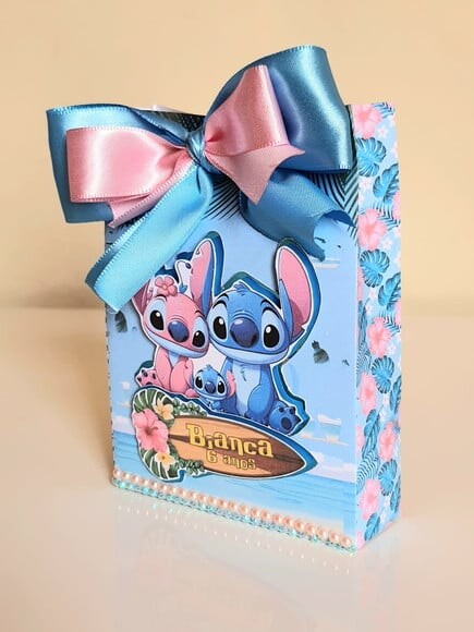 Caixa Sacolinha Stitch