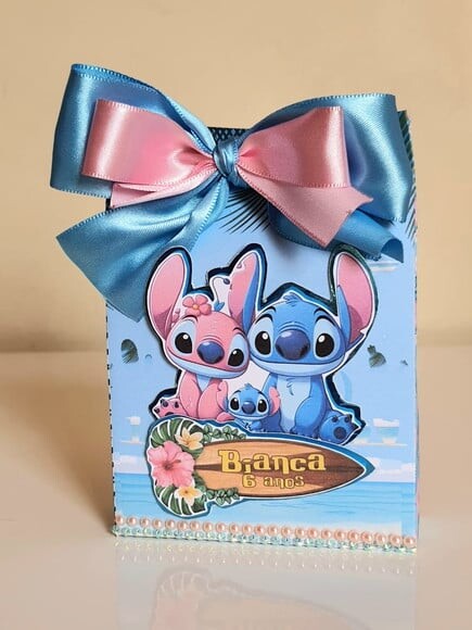 Caixa Sacolinha Stitch