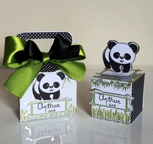 Kit 50 Lembrancinhas para Festa Panda