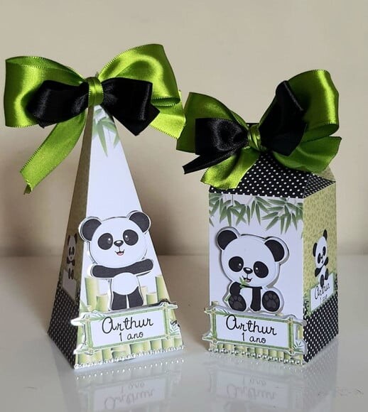 Kit 50 Lembrancinhas para Festa Panda