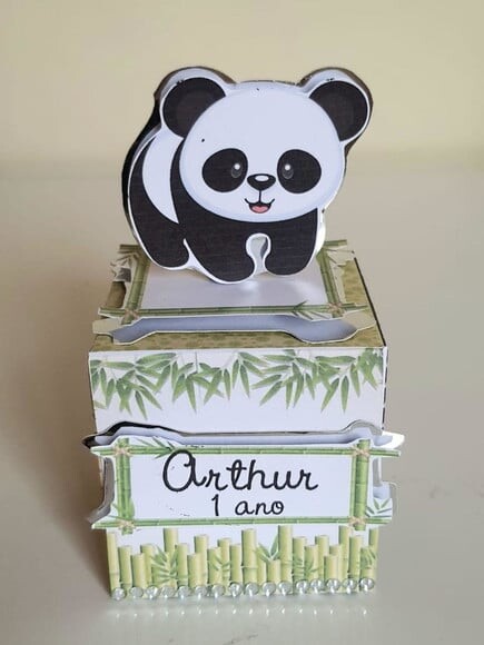 Caixa Cubo Panda