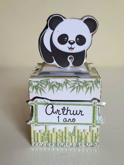 Caixa Cubo Panda