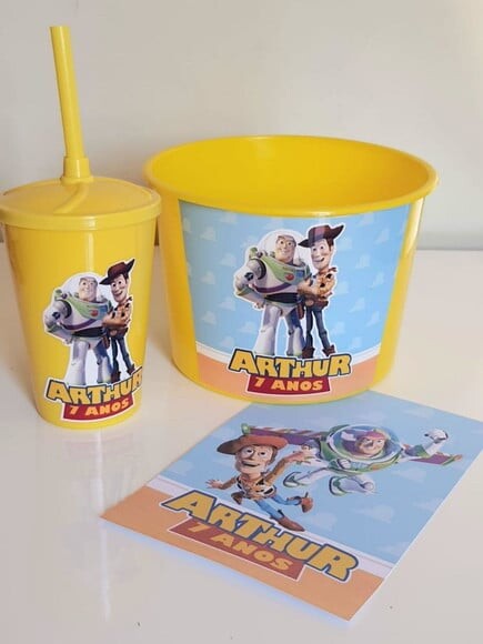 Kit Cinema Lembrancinha de Festa Toy Story