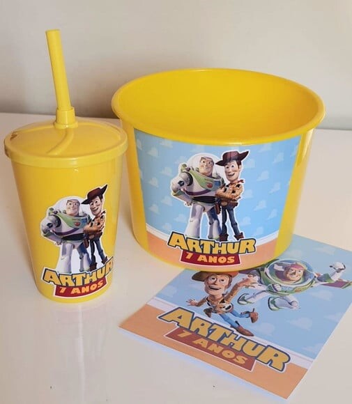 Kit Cinema Lembrancinha de Festa Toy Story