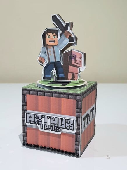 Caixa Cubo Minecraft