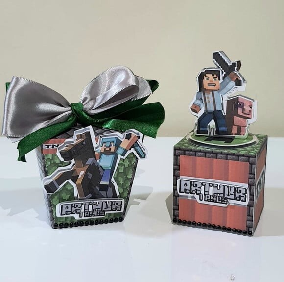 Kit 50 Lembrancinhas para Festa Minecraft