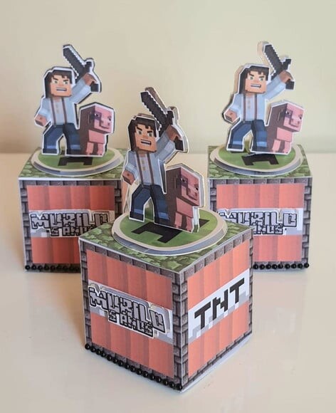 Caixa Cubo Minecraft