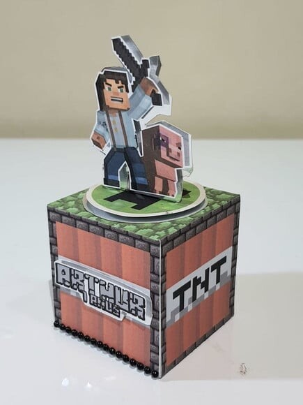 Caixa Cubo Minecraft