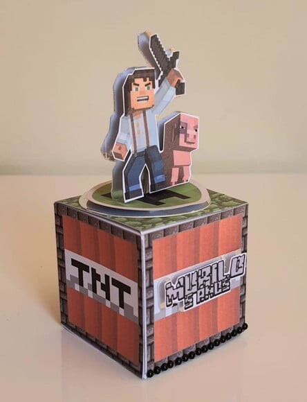 Caixa Cubo Minecraft