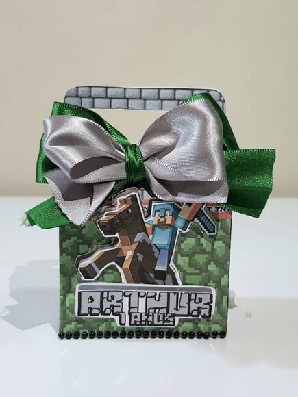 Caixa Maletinha Minecraft