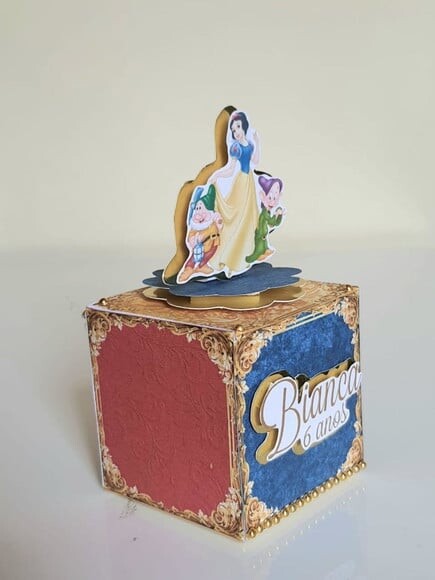 Caixa Cubo Branca de Neve
