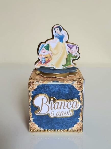 Caixa Cubo Branca de Neve