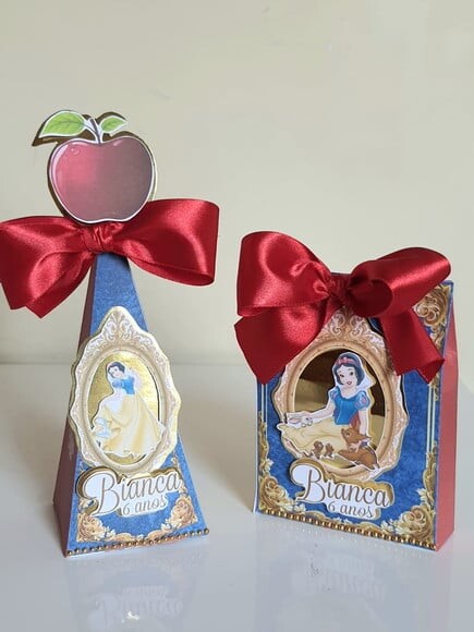 Kit 50 Lembrancinhas para Festa Branca de Neve