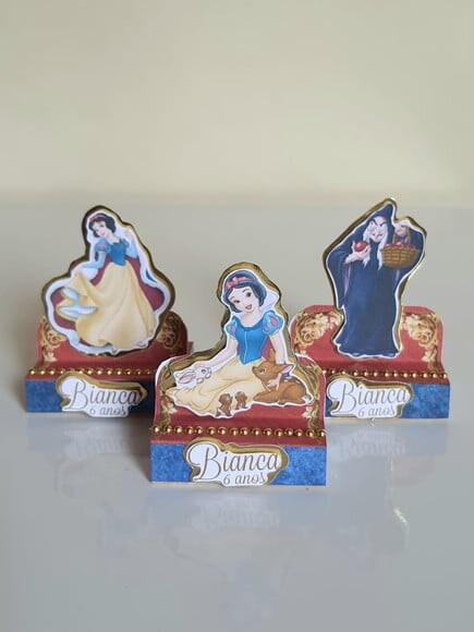 Kit 50 Lembrancinhas para Festa Branca de Neve