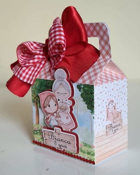 Caixa Maletinha Chapéuzinho Vermelho