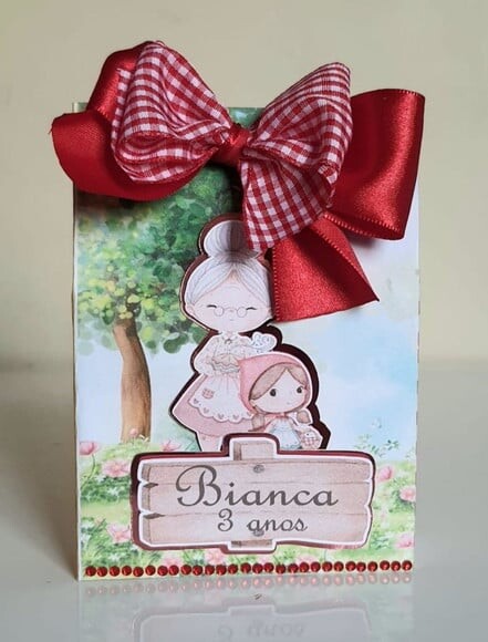 Caixa Sacolinha Chapéuzinho Vermelho