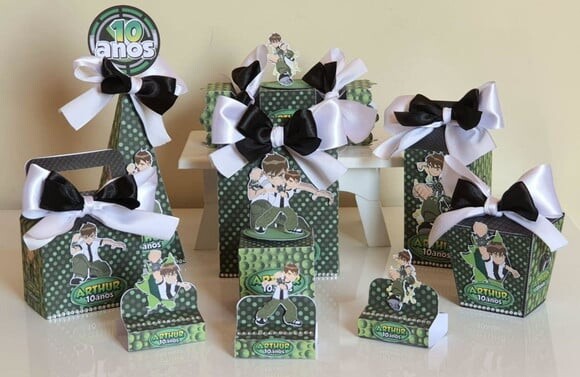 Kit 50 Lembrancinhas de Festa Ben 10