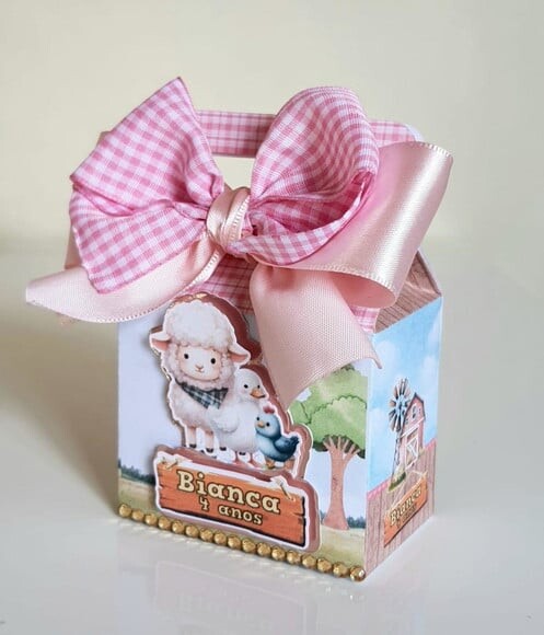 Caixa Maletinha Fazendinha Rosa