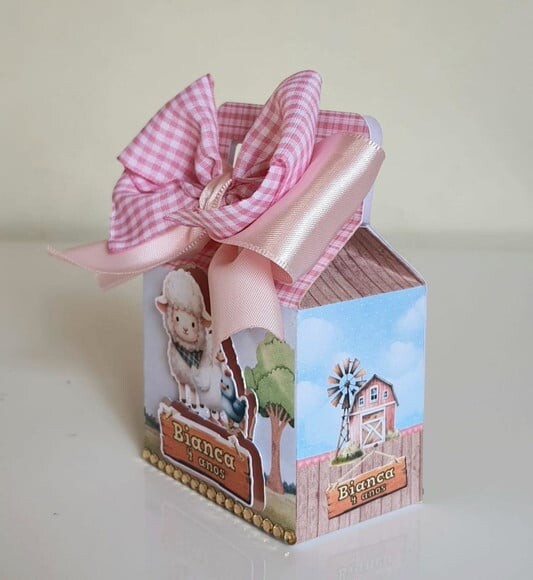 Caixa Maletinha Fazendinha Rosa
