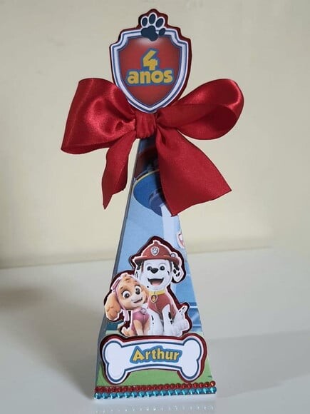 Caixa Pirâmide/cone Patrulha Canina