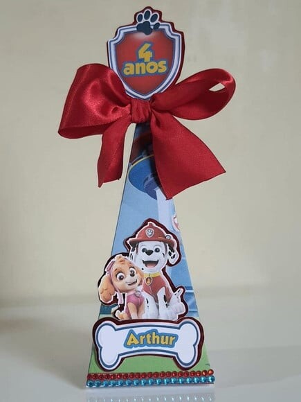 Caixa Pirâmide/cone Patrulha Canina