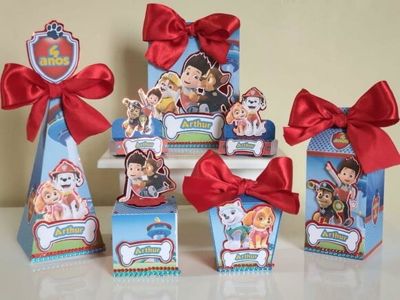 Kit 50 Lembrancinhas de Festa Patrulha Canina