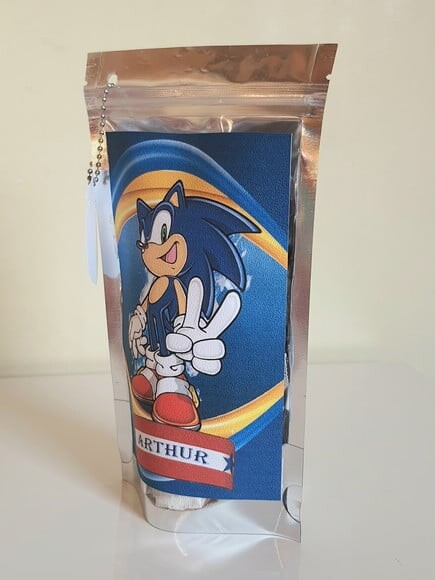 Saquinho Metalizado com Tag Sonic