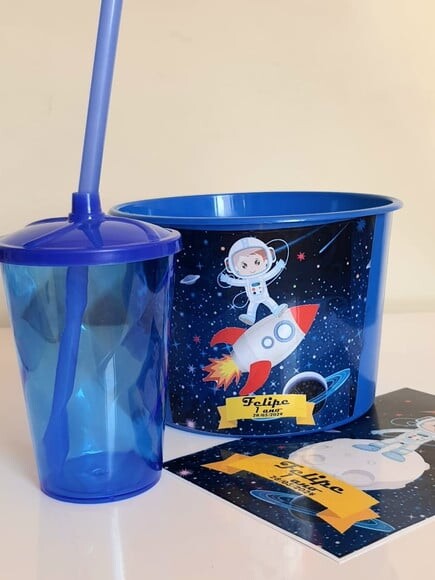 Kit Cinema Lembrancinha de Festa Astronauta