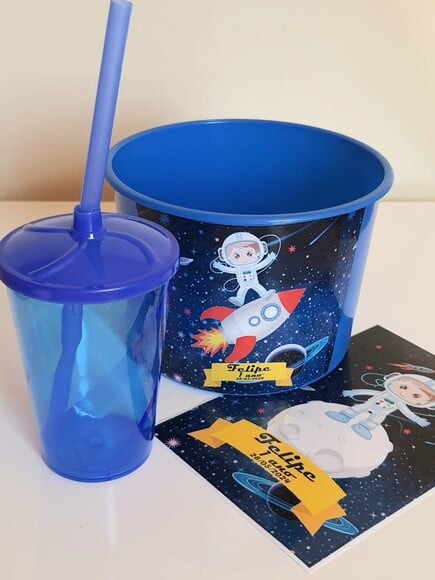 Kit Cinema Lembrancinha de Festa Astronauta