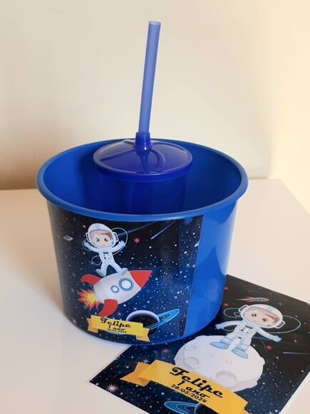 Kit Cinema Lembrancinha de Festa Astronauta