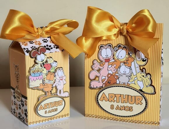 Kit 50 Lembrancinha Personalizadas de Festa Garfield
