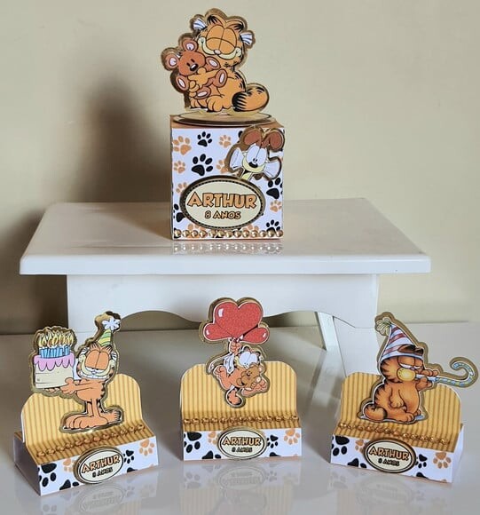 Kit 50 Lembrancinha Personalizadas de Festa Garfield