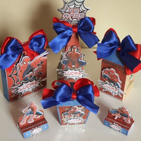 Kit 50 Lembrancinhas Personalizadas de Festa Homem-aranha