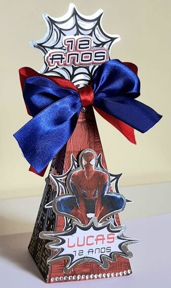 Caixa Pirâmide Homem Aranha