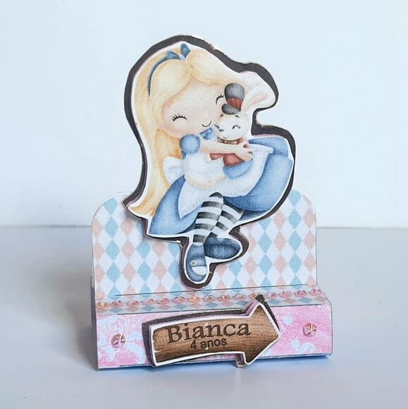Porta-bis Duplo Alice no País das Maravilhas