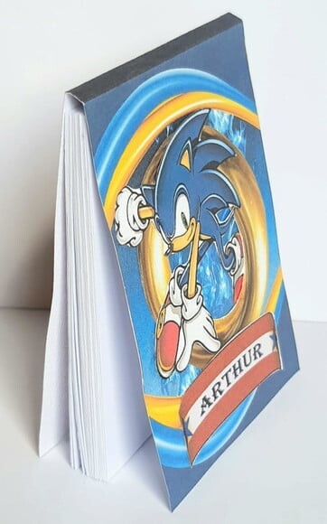 Bloquinho Lembrancinha de Festa Sonic